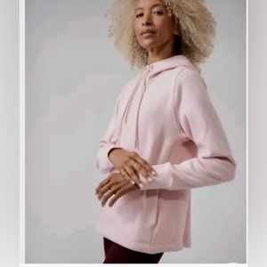 Althleta Pink Cozy Karma 1/4 Zip Hoodie. Medium